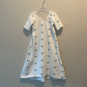 Alice + Ames white and blue floral dot dress sz 7